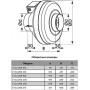 Канальный вентилятор ERA PRO Cyclone 315 (1500 м3/ч) D315 центробежный в пластиковом корпусе